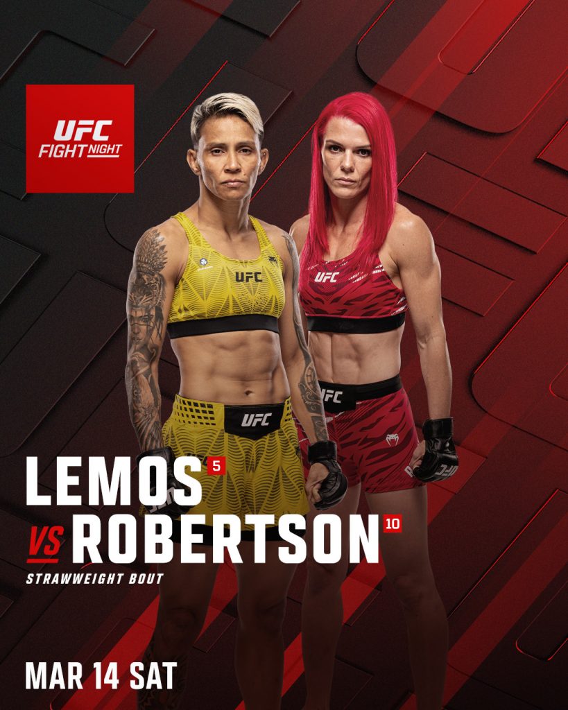 Gillian Robertson vs Amanda Lemos UFC Vegas 114