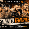Fight 2 One 11: cartelera, dónde ver el evento español de MMA