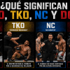 ¿Qué significa KO, NC, DQ… en MMA? Guía completa de términos