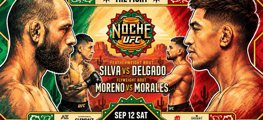 Noche UFC: Silva vs. Delgado | Cartelera, horarios y dónde ver