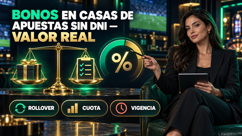 Bonos en casas de apuestas sin DNI — valor real
