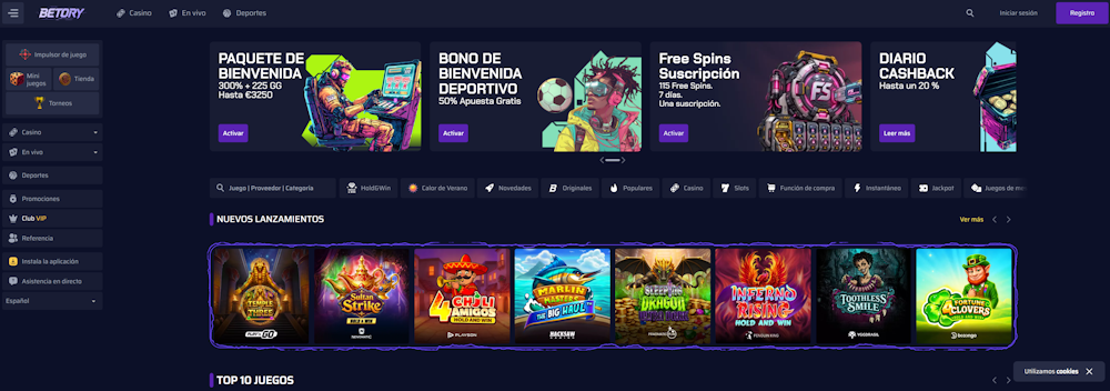 Betory — freebet alta y licencia sin confirmar
